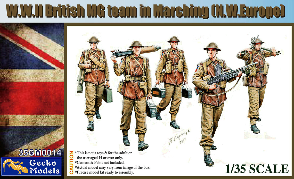 1/35 Early War British MG Team Marching