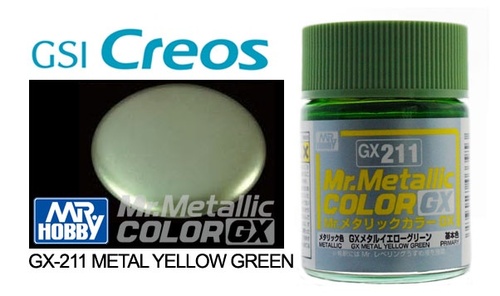 GX Mr. Metallic Colors Yellow Green 18ml