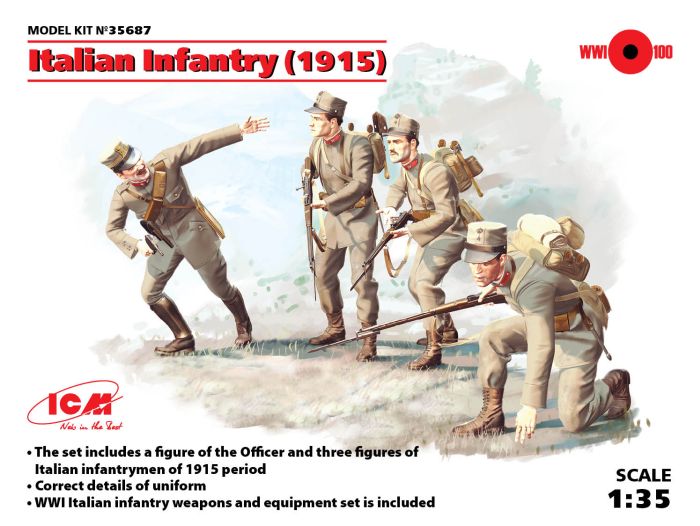 1/35    Italien Infantry WW I