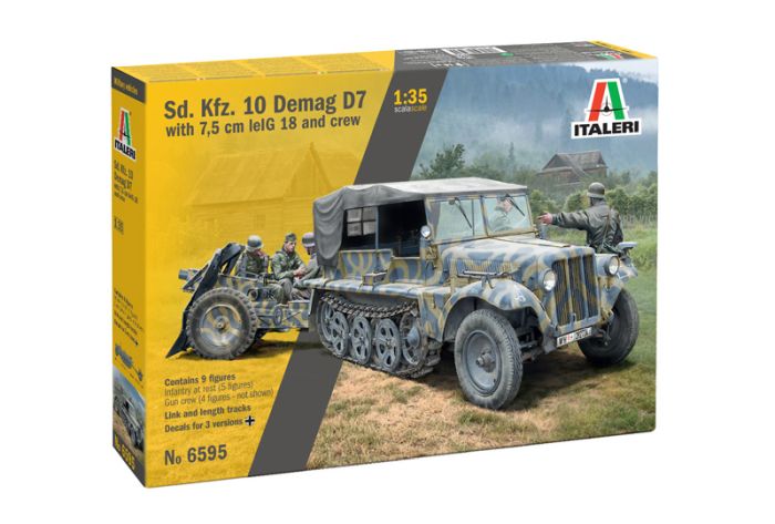 1/35 Sd.Kfz.10 Demag D7 with 7,5cm IeIG 18 and Crew