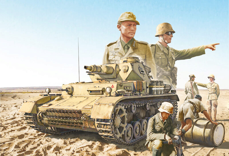 1/35 Pz Kpfw IV F1/F2/G El Alamein mit 9 Figuren