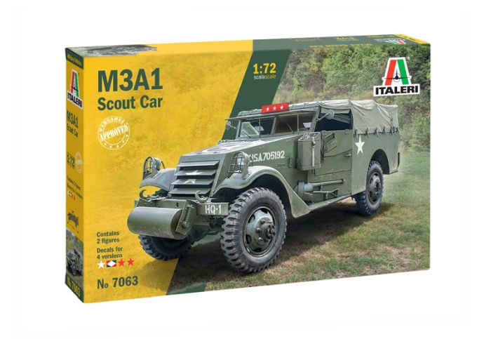 1/72 M3A1 Scout Car with 2 Figures