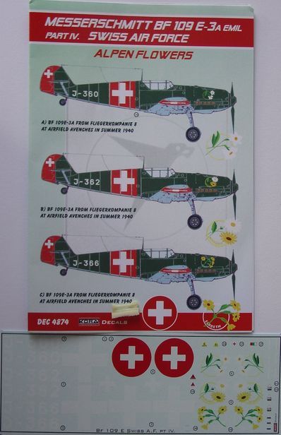 1/48 Messerschmitt Bf-109E-3A Emil (Swiss AF) Part IV