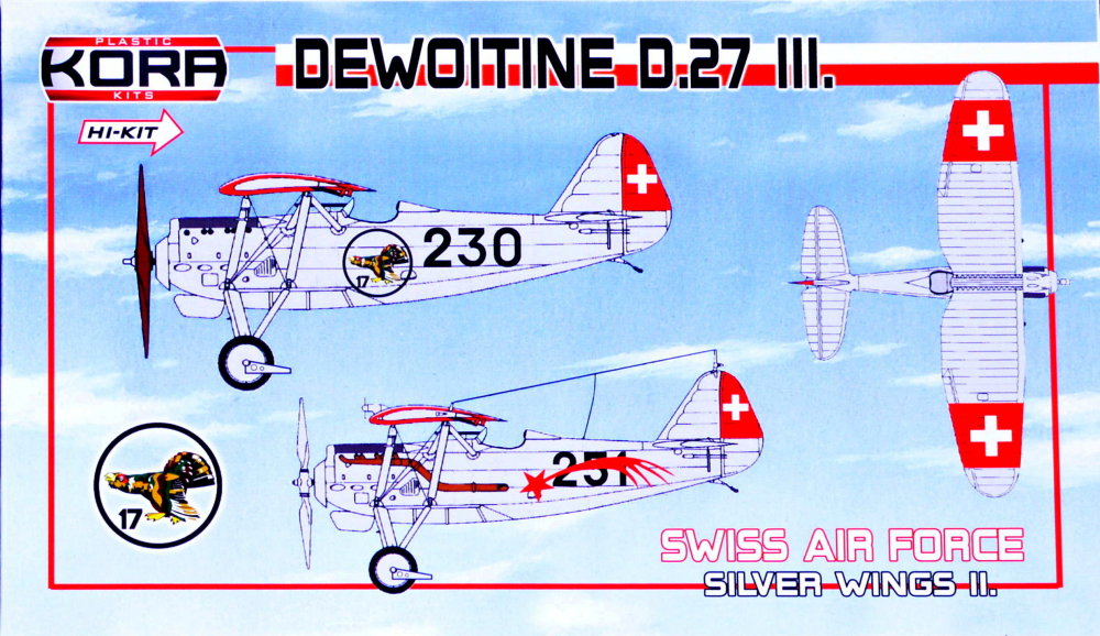 1/72 Dewoitine D.27 III. Swiss Air Force Silver Wings II.