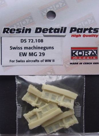 1/72 Swiss machine guns EW MG 29 (For use with all Swiss Aircraft of WWII