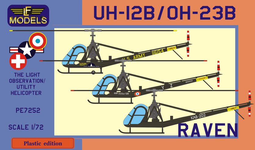 1/72 UH-12B / OH-23B  Hiller w Swiss Mrks