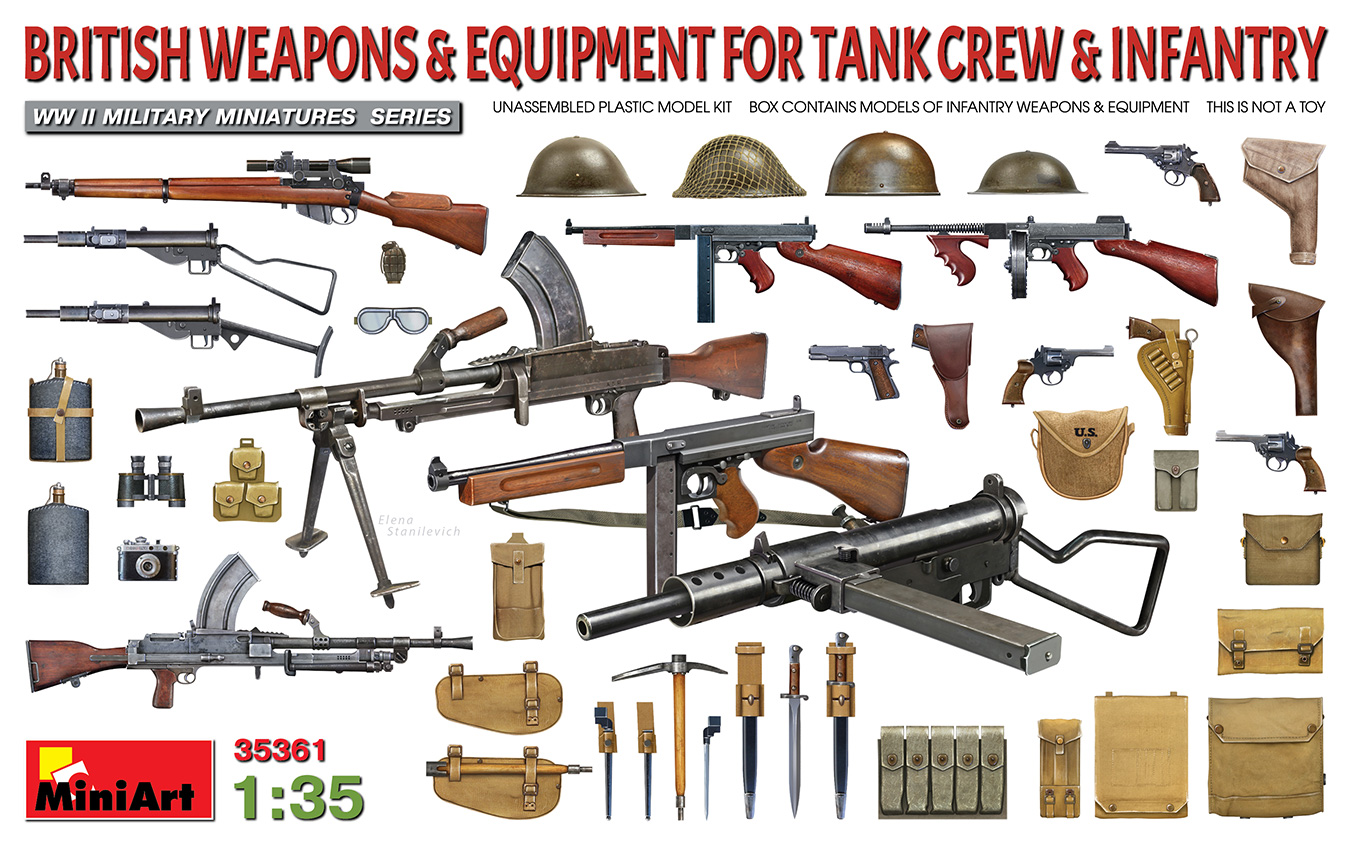 1/35 British Weapons % Equipment for Tank Crews