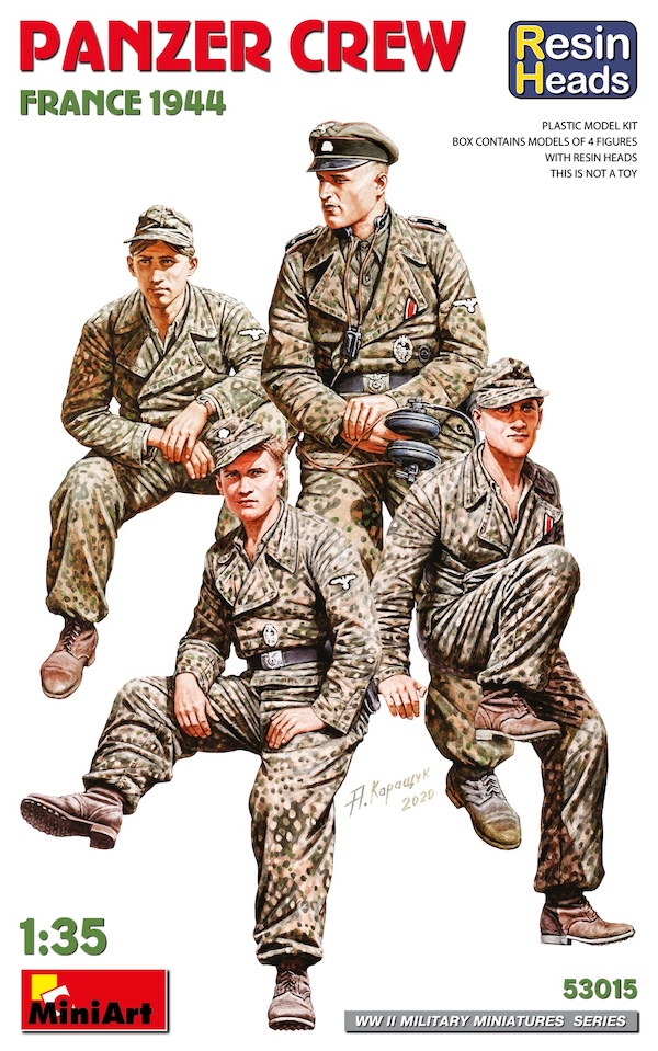 1:35 Deutsche Pz Besatzung Frankreich 1944 (Resin Heads)
