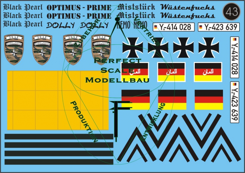 1/35 Bundeswehr ISAF Decals Teil 2