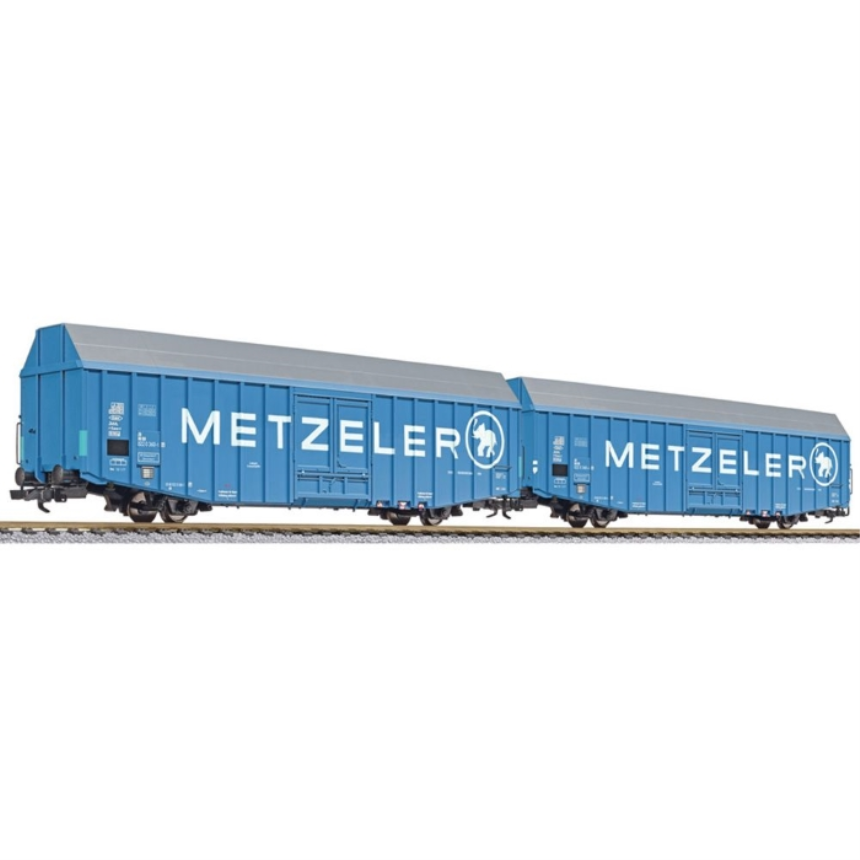 2-er Set G&amp;#252;terwagen, Hbbks, DB, METZELER, Ep.IV