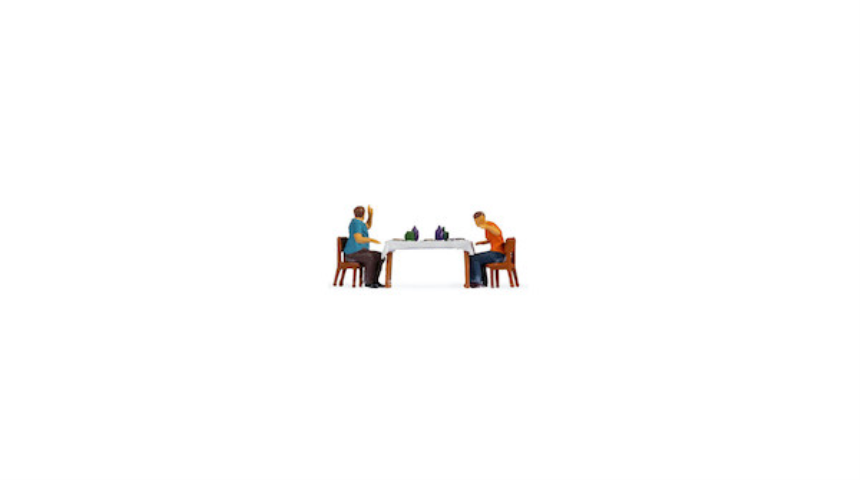H0 Tiny Scenes Mittagessen