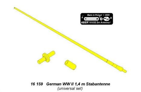 1/16 German 1,4 m Stabantenne