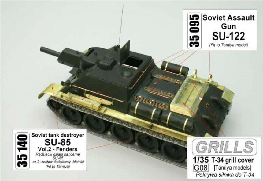 1/35 Russian Tank Destroyer SU-122