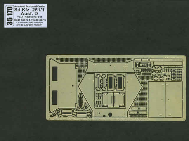 1/35 Sd.Kfz. 251/1 Ausf.D - Vol.4 - Rear doors &amp; vision ports