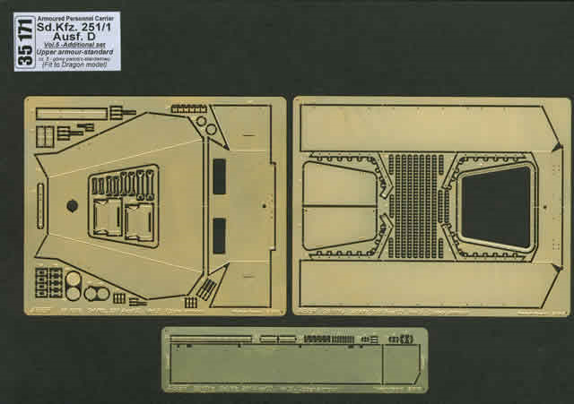 1/35 Sd.Kfz. 251/1 Ausf.D - Vol.5 - Upper armour - standard