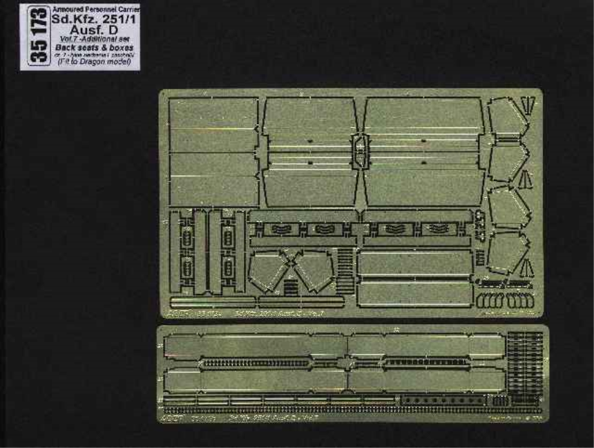 1/35 Sd.Kfz. 251/1 Ausf.D - Vol.7 - Backseats &amp;amp; boxes