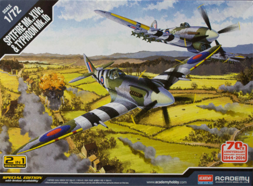 1/72 SPITFIRE Mk.14C &amp; TYPHOON Mk.IB Annv.70 Normandy Invasion 1944