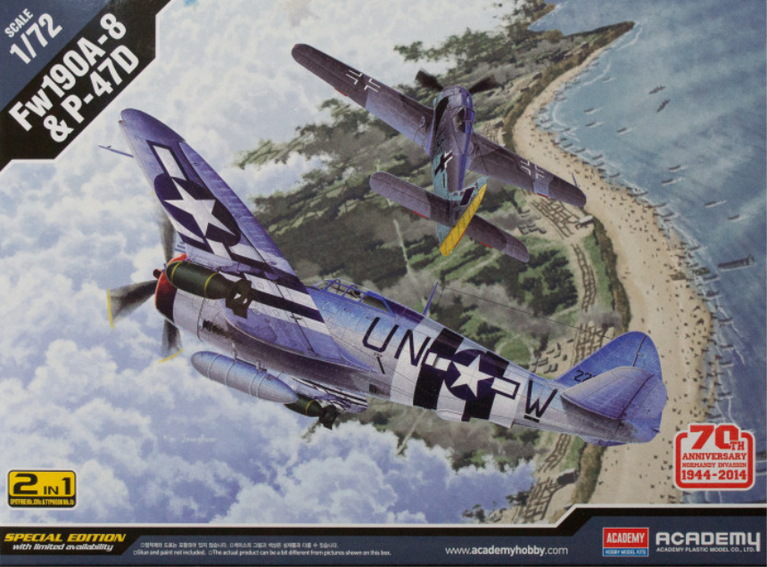 1/72 P-47D &amp;amp; FW190A-8 Annv.70 Normandy Invasion 1944