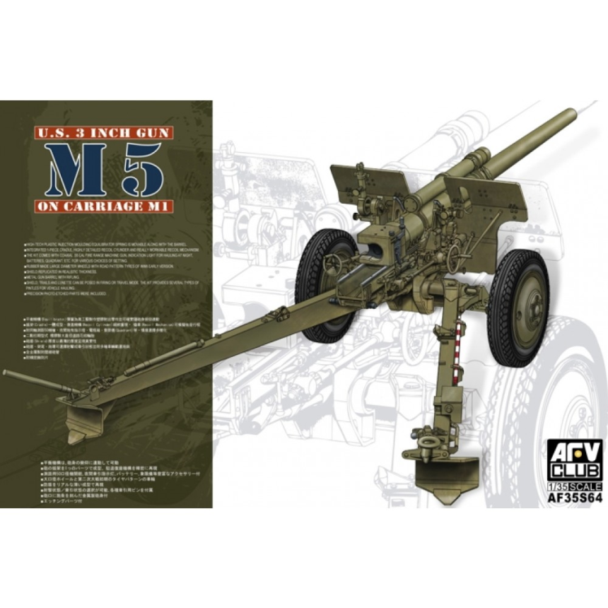 1/353in Gun M5 On Carriage M1