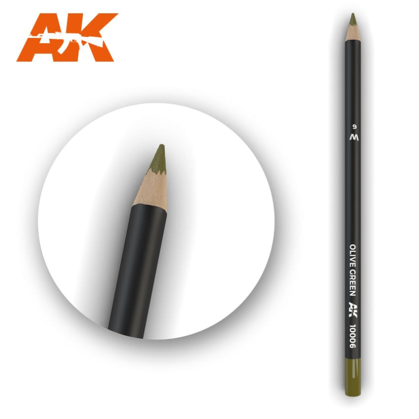 Watercolor Pencil Olive Green (Cajas de 5 Quantity)