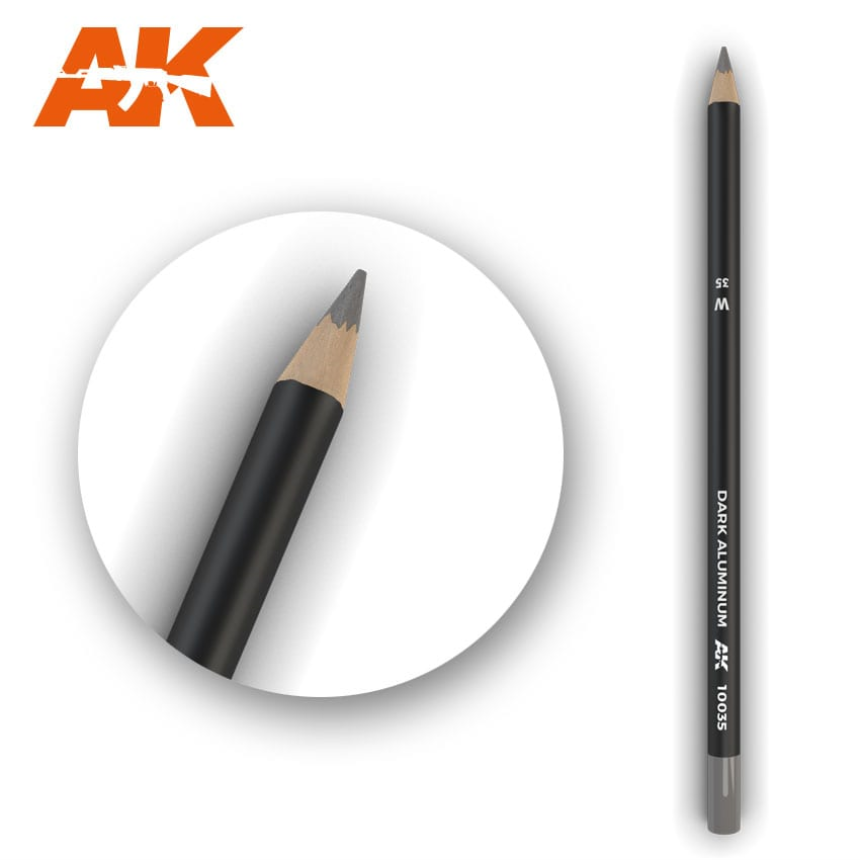 Watercolor Pencil Dark Aluminum Nickel 