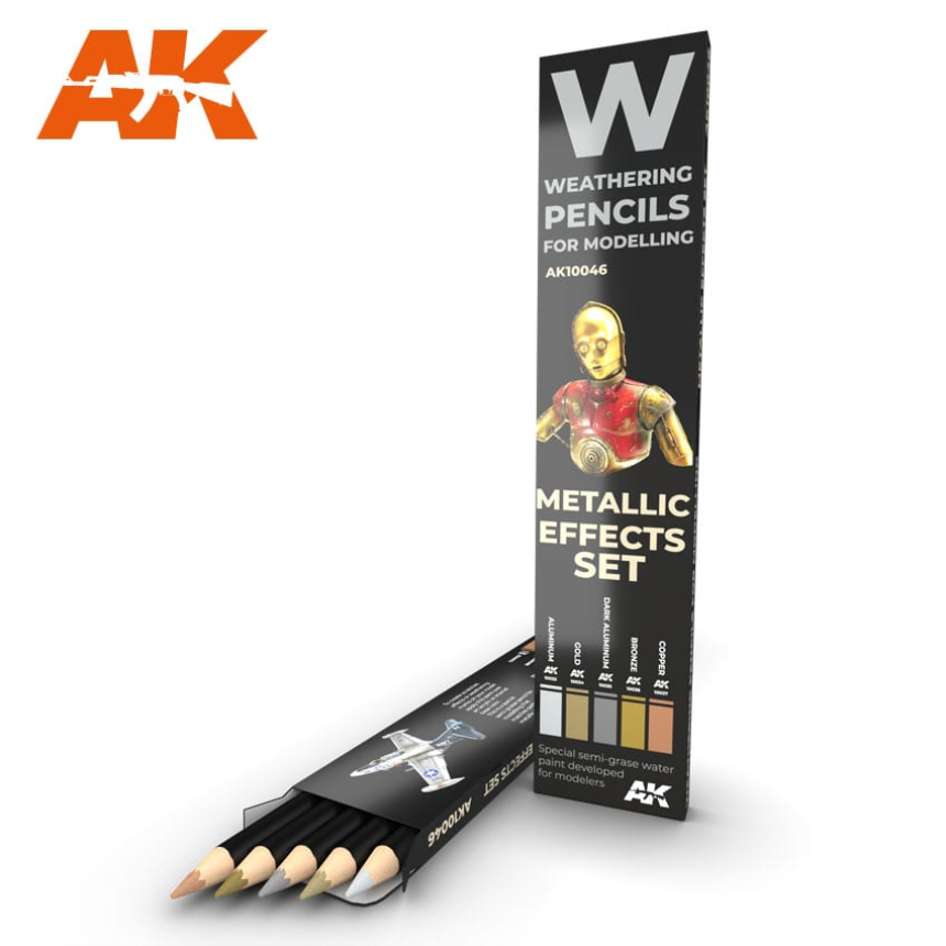 WATERCOLOR PENCIL SET METALLICS