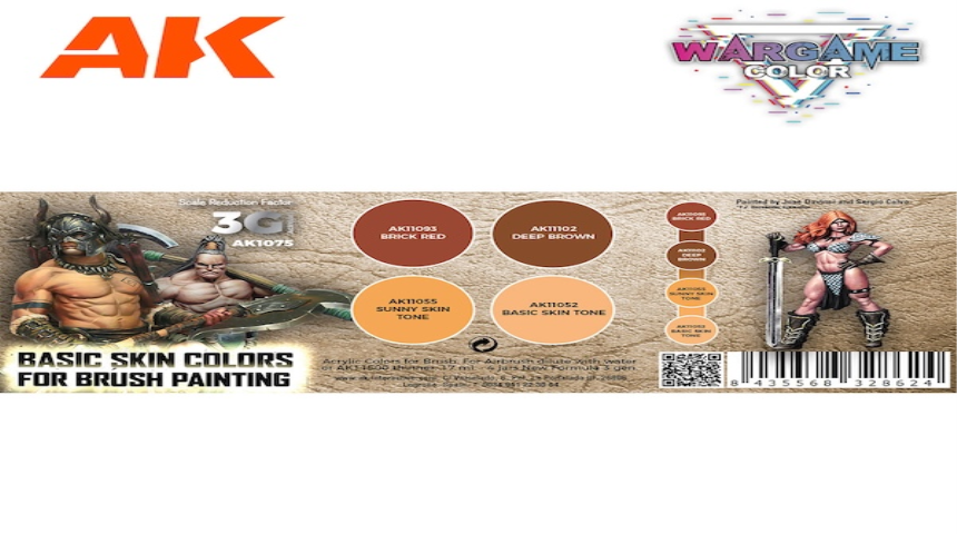 WARGAME COLOR SET. Basic Skin color