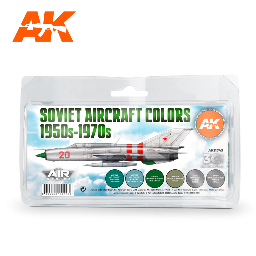 Soviet Aircraft Colors 1950s-1970s SET 3G