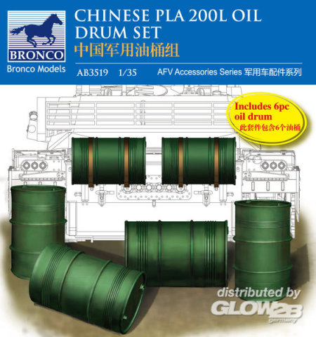 1/35Chinese PLA 200L Oil Drum set