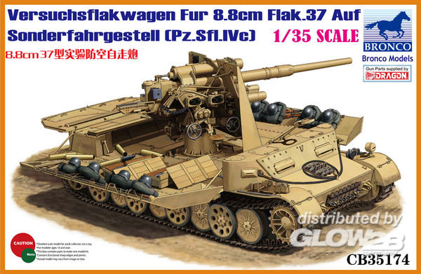 1/35Versuchsflakwagen 8.8cm Flak 37 auf Sonderfahrgestell(Pz.Sfl.IVc)