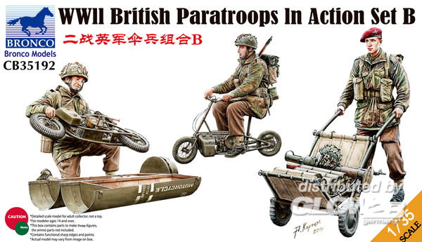 1/35WWII British Parattroops In Action Set B