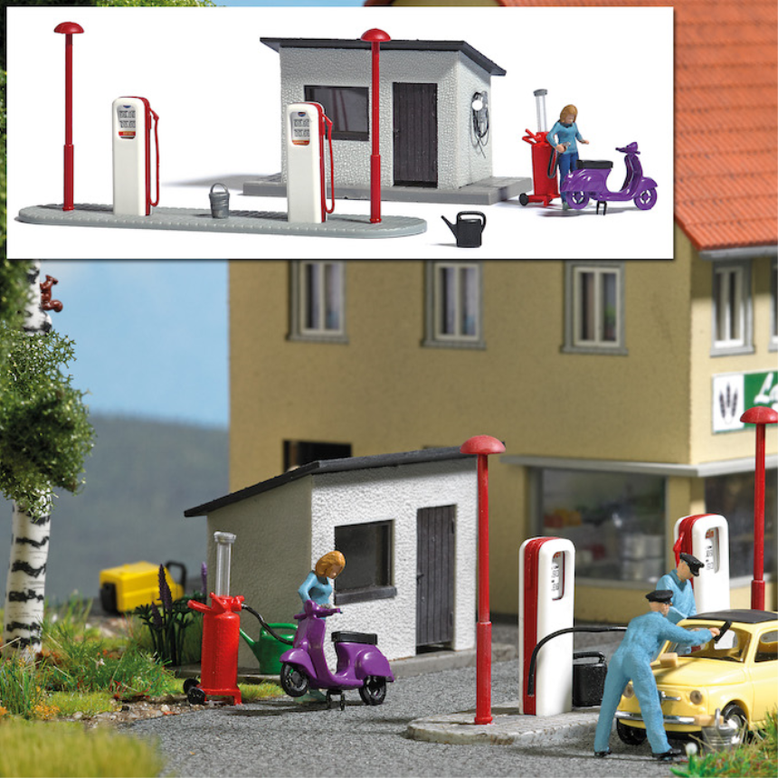 H0 A-Set: Tankstelle H0