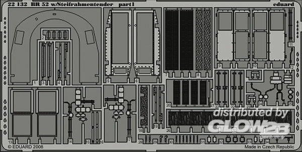 1/72BR 52 w/Steifrahmentender part 1 f&amp;#252;r Hobby Boss Bausatz