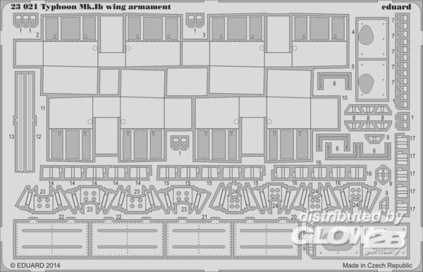 1/24 Typhoon Mk.Ib wing armament f. Airfix