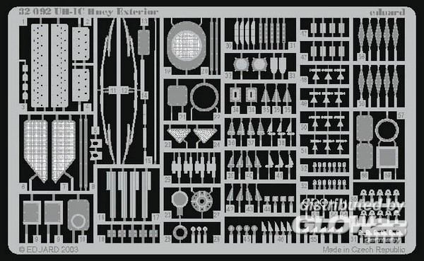 1/35UH-1C Huey Exterior f&amp;#252;r Academy Bausatz