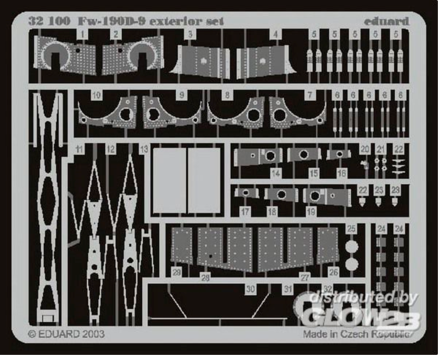 1/32Fw-190D-9 Exterior f&#252;r Hasegawa Bausatz