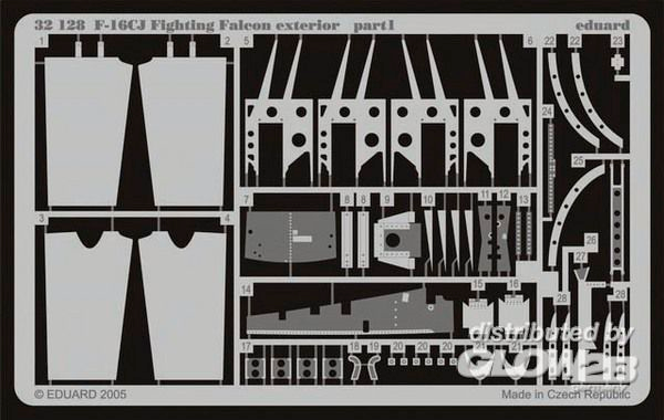 1/32F-16CJ Exterior f&amp;#252;r Tr