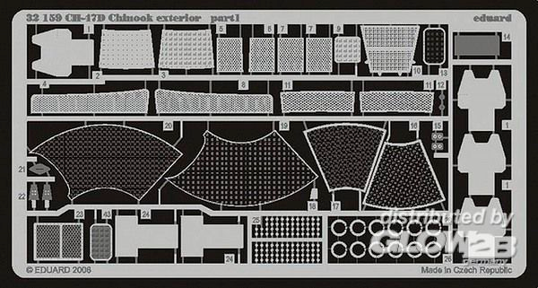 1/35CH-47D Chinook exterior f&amp;#252;r Trumpeteri Bausatz