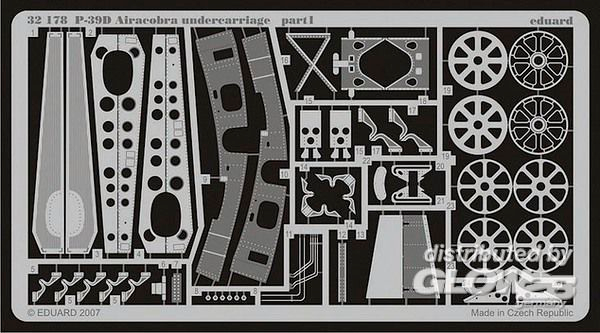 1/32P-39D Airacobra undercarriage f&amp;#252;r Special Hobby Bausatz