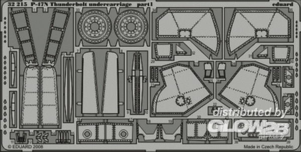 1/32P-47N Thunderbolt undercarriage f&amp;#252;r Trumpeter Bausatz