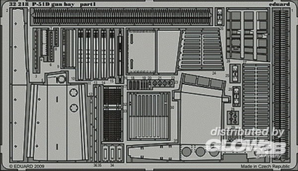 1/32P-51D gun bay F&#252;r Trumpeter Bausatz