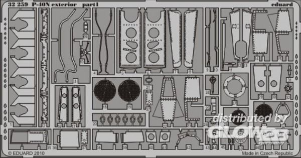 1/32 P-40N exterior for Hasegawa