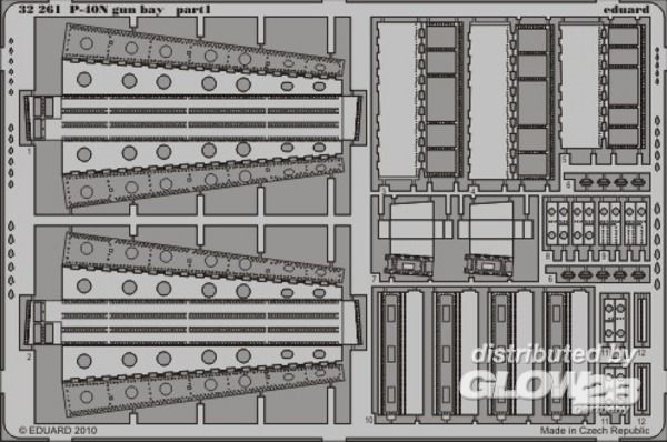 1/32 P-40N gun bay for Hasegawa