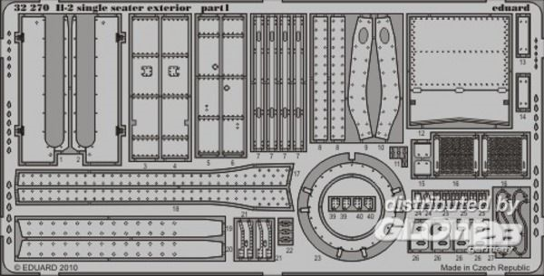 1/32 Il-2 single seater Ski exterior (HB)