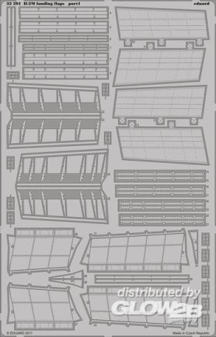 1/32 Il-2m landing flaps for Hobby Boss