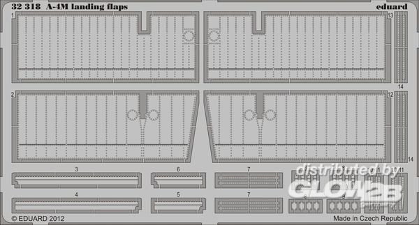 1/32 A-4M landing flaps for Trumpeter