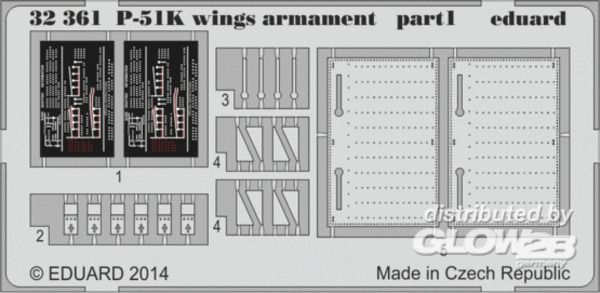 1/32 P-51K wings armament for Dragon