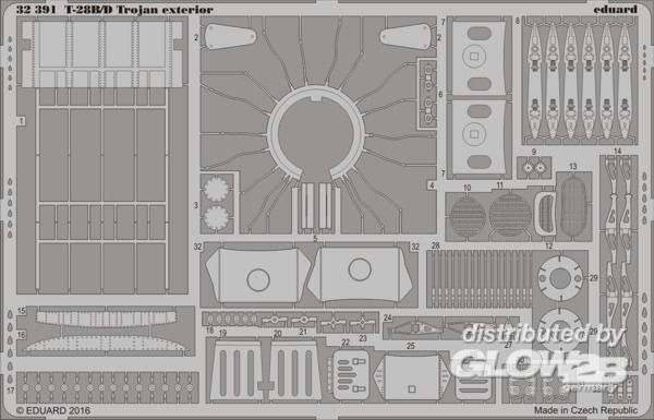 1/32T-28B/D Trojan exterior f. KittyHawk