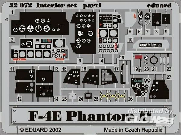 1/32F-4E Phantom Interior f&amp;#252;r Tamyia Bausatz