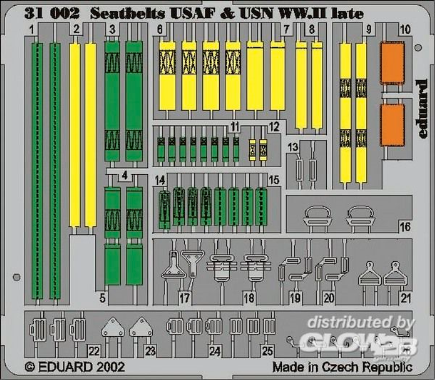 1/32Seatbelts UAF &amp;amp; USN WWII late